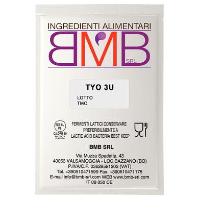 Мезо-термофильная закваска BMB TYO 3U (на 300-600 литров молока)